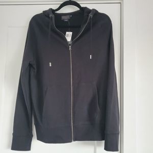 Pendleton Zipper Front Black Hoodie